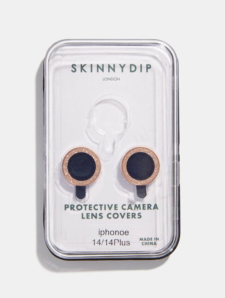 Gold Glitter Protective Camera Lens Cover iPhone
