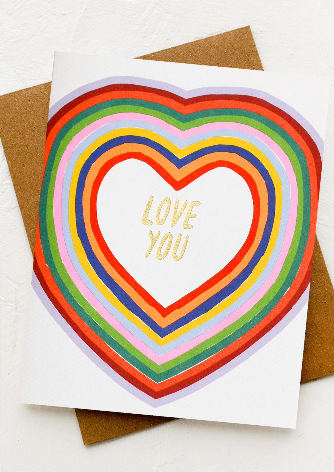 Groovy Heart Love You Card