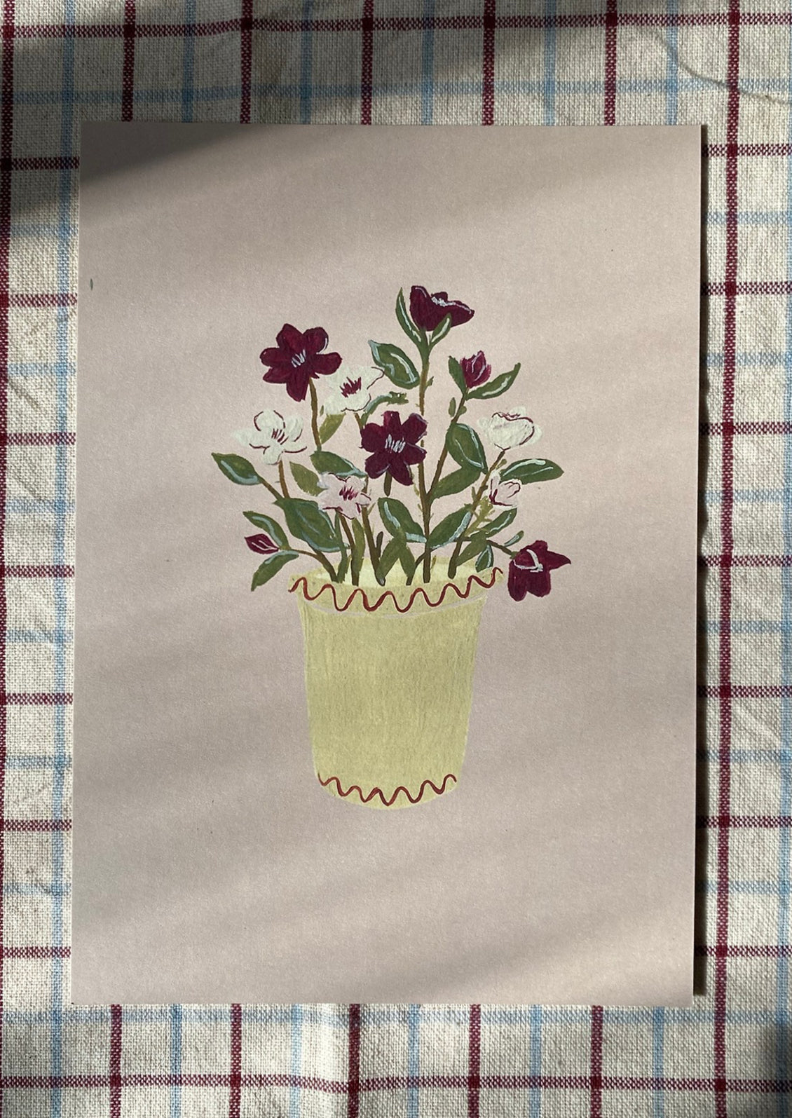 Hellebores in Pot Print