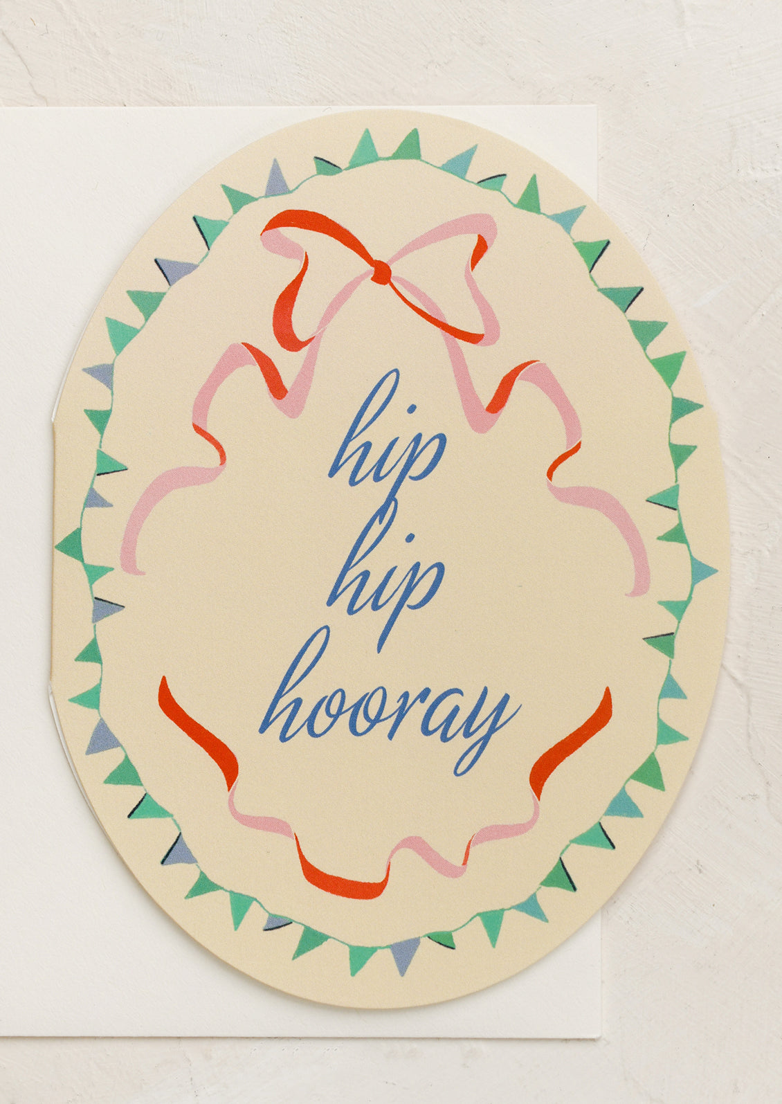 Hip Hip Hooray Bow Card