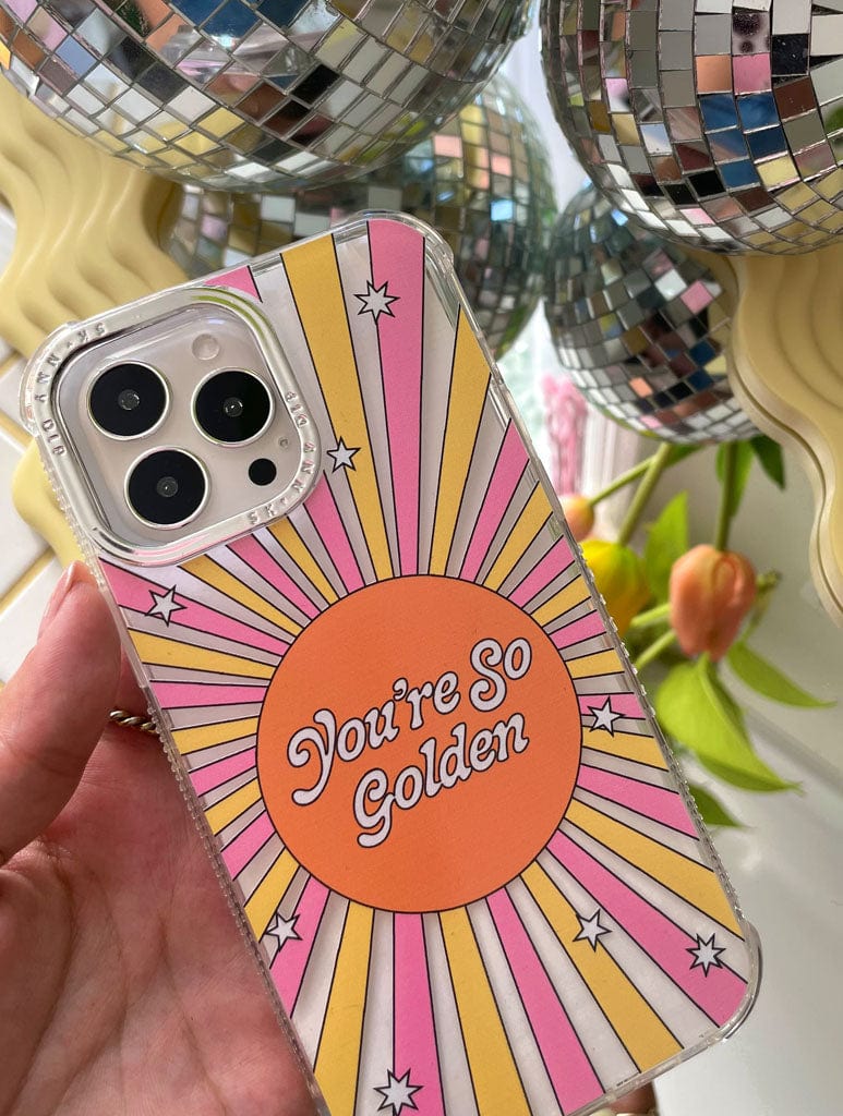 Hollie Graphik x Skinnydip You're So Golden Shock iPhone Case