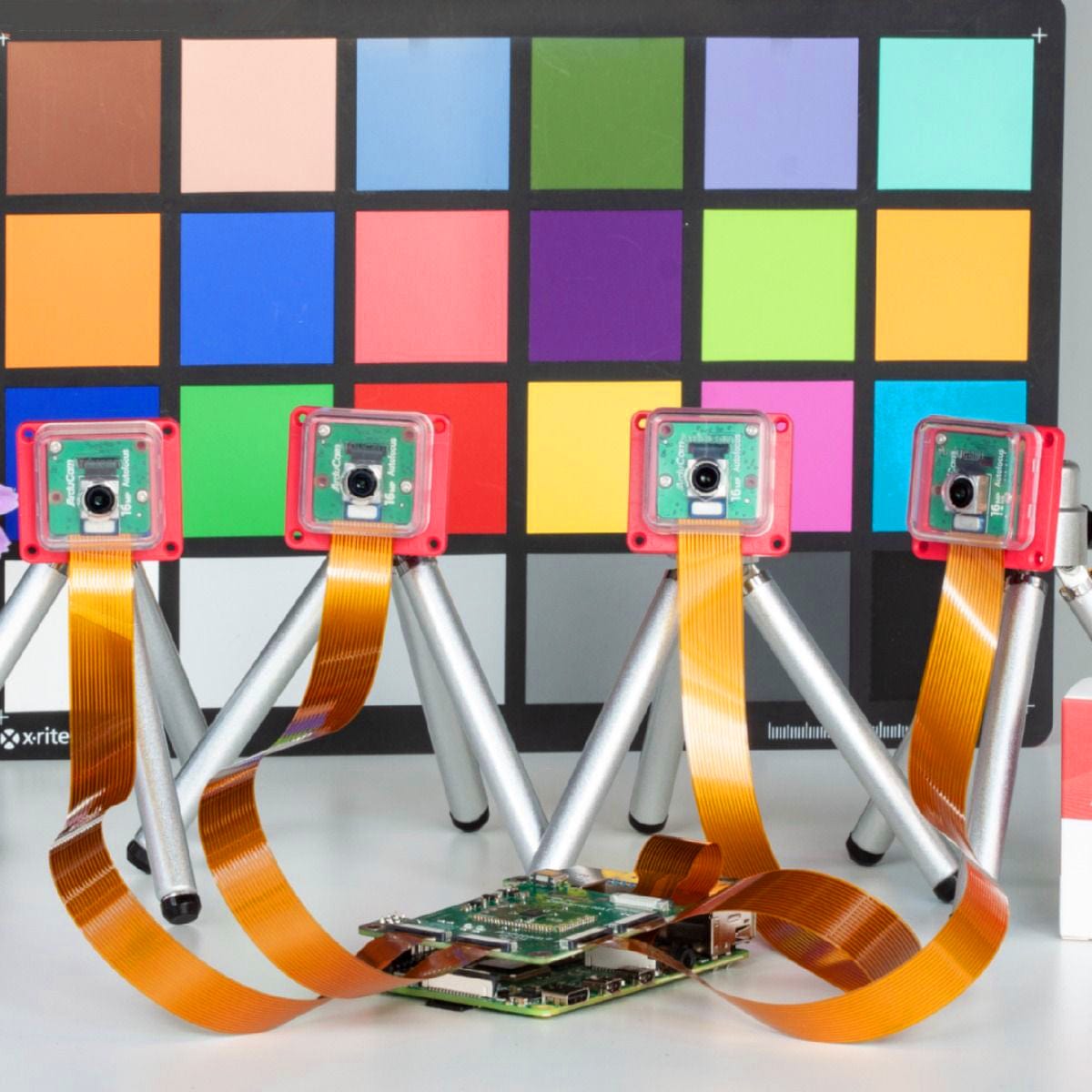 IMX519 16MP Autofocus Synchronised Quad-Camera Kit for Raspberry Pi