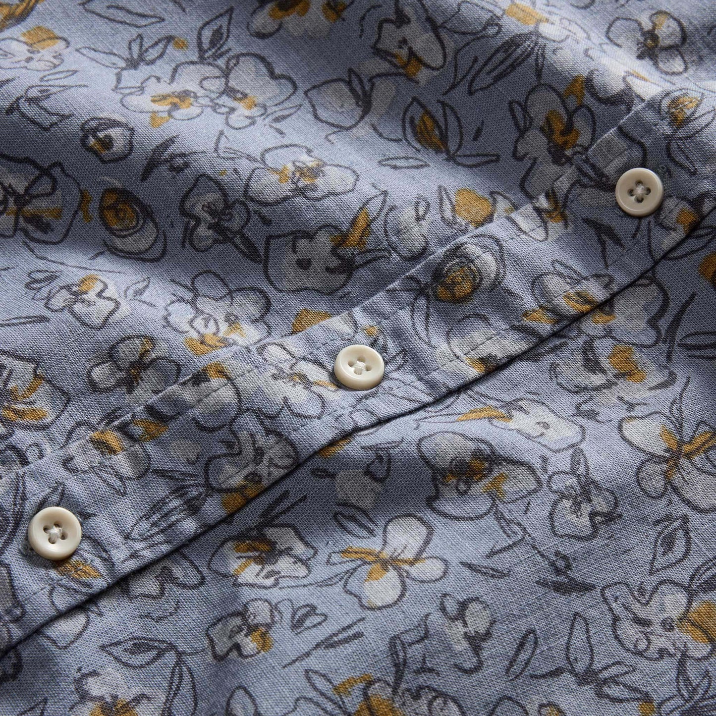 The Short Sleeve Jack in Light Blue Floral