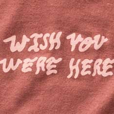 The Cotton Hemp Tee in Wish You Were Here