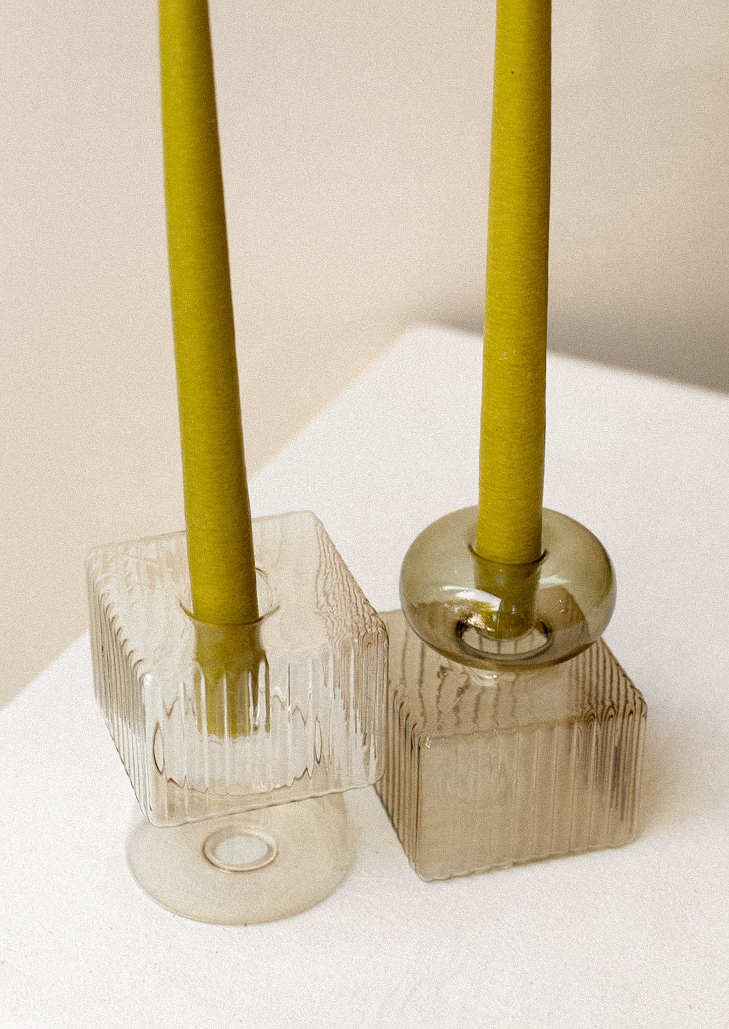 Josephine Glass Candlestick Holder