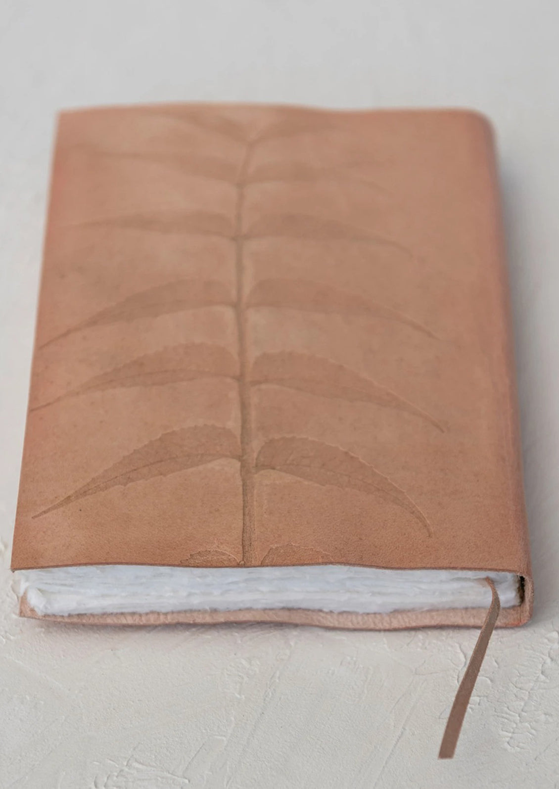 Fern Embossed Leather Journal
