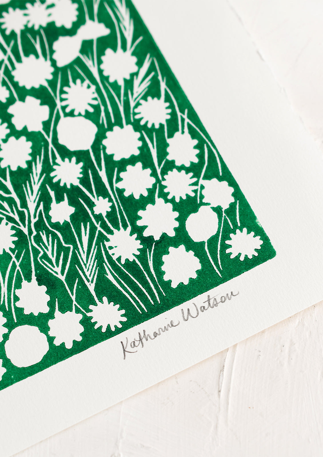 Kelly Green Floral Print