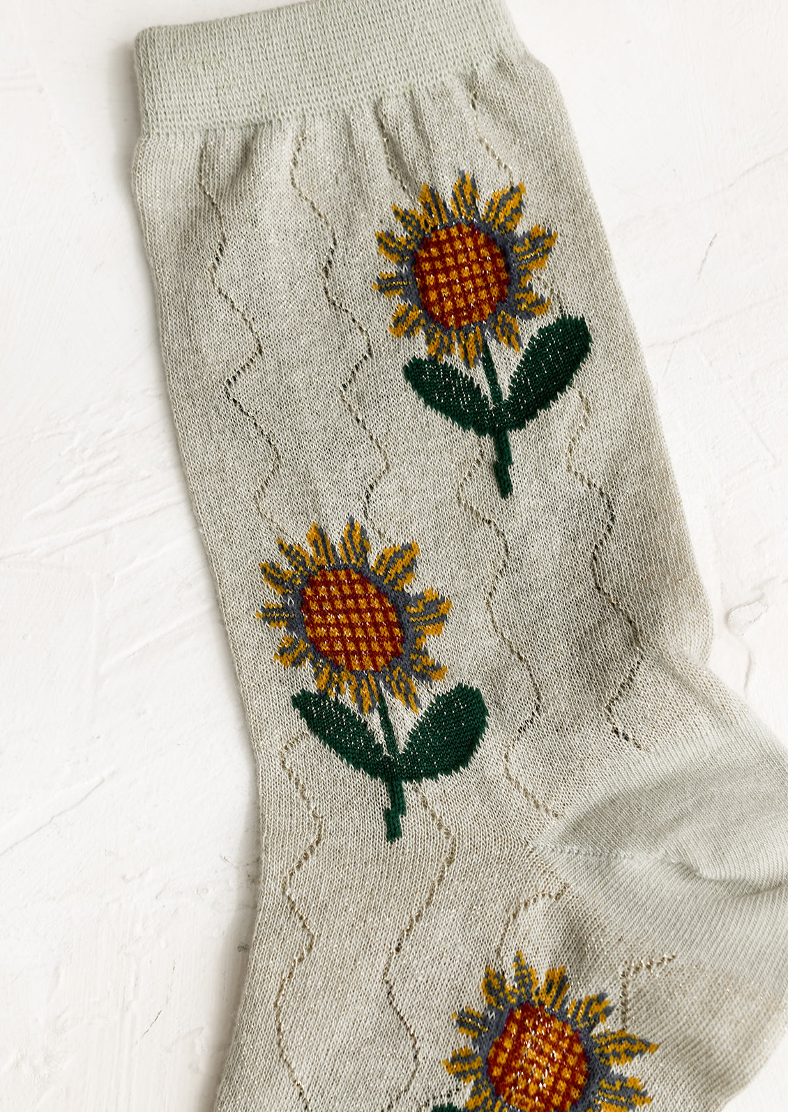 Late Summer Sunflower Socks