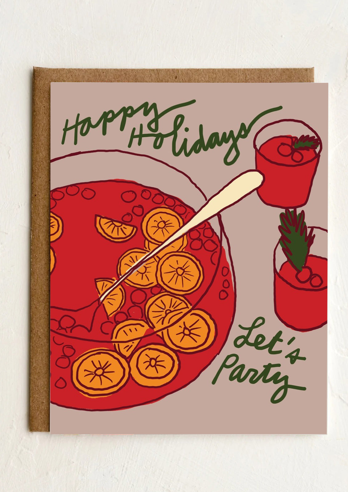 Festive Punch Holiday Card