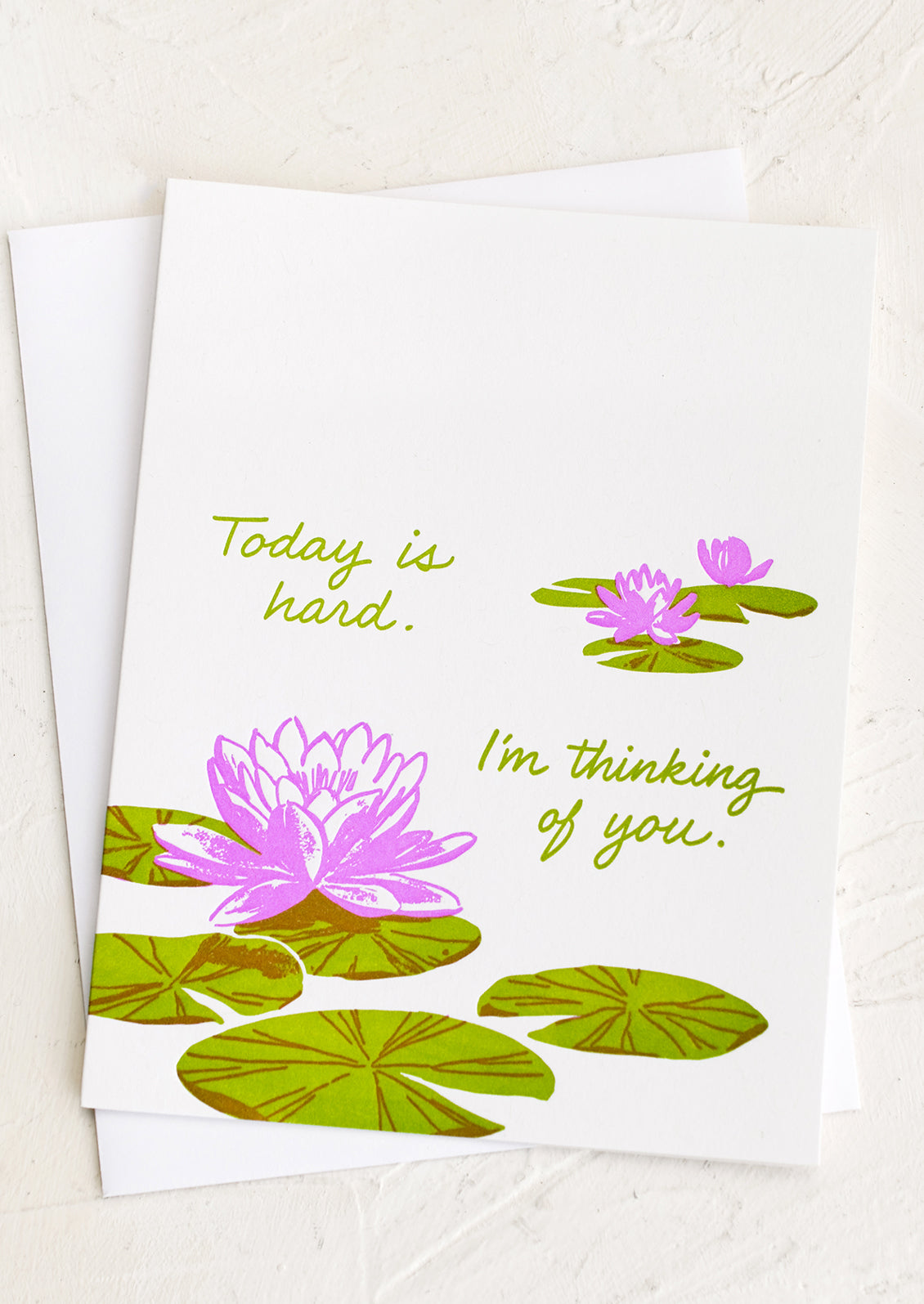 Lily Pads Sympathy Card