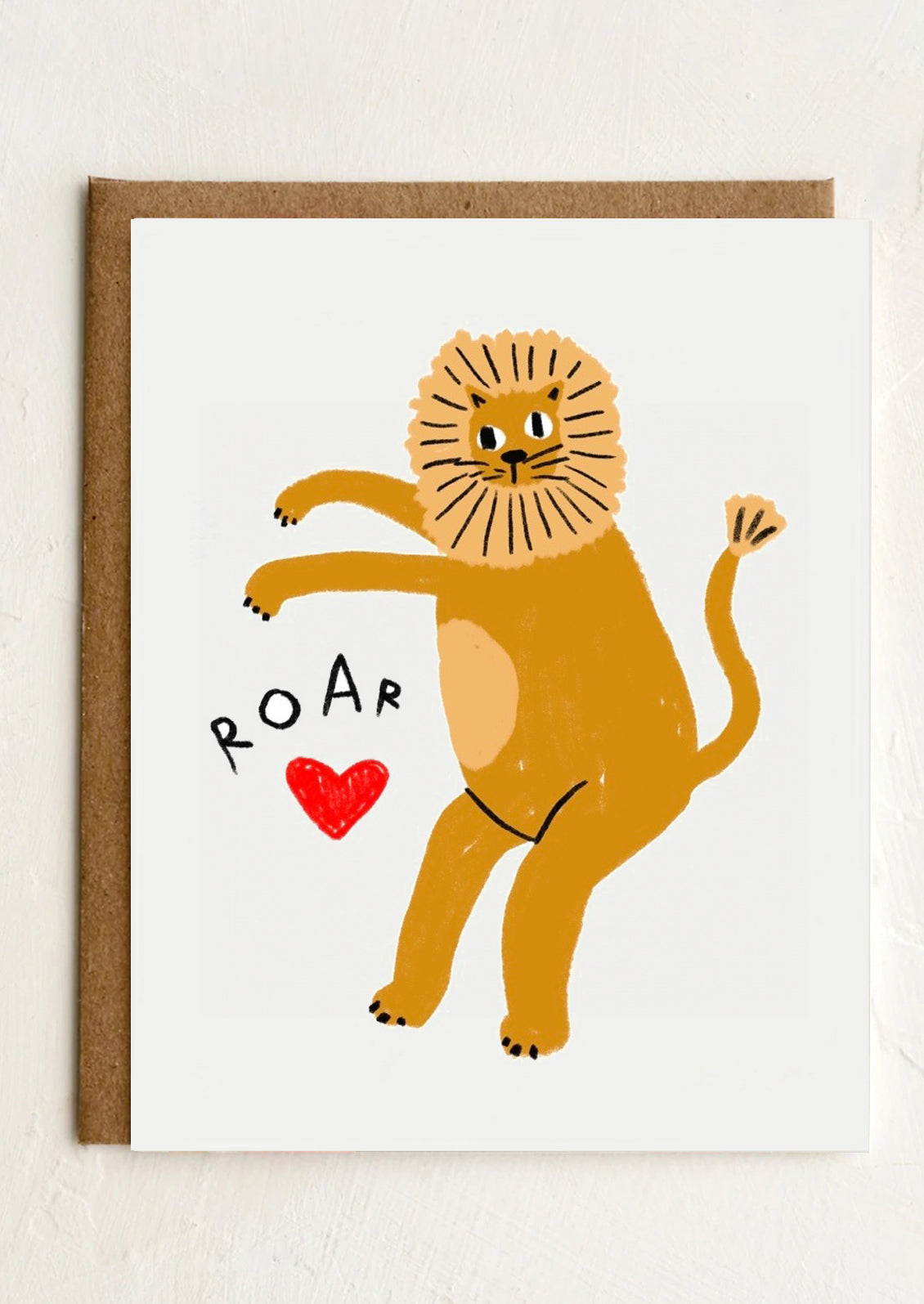 Lion In Love Card