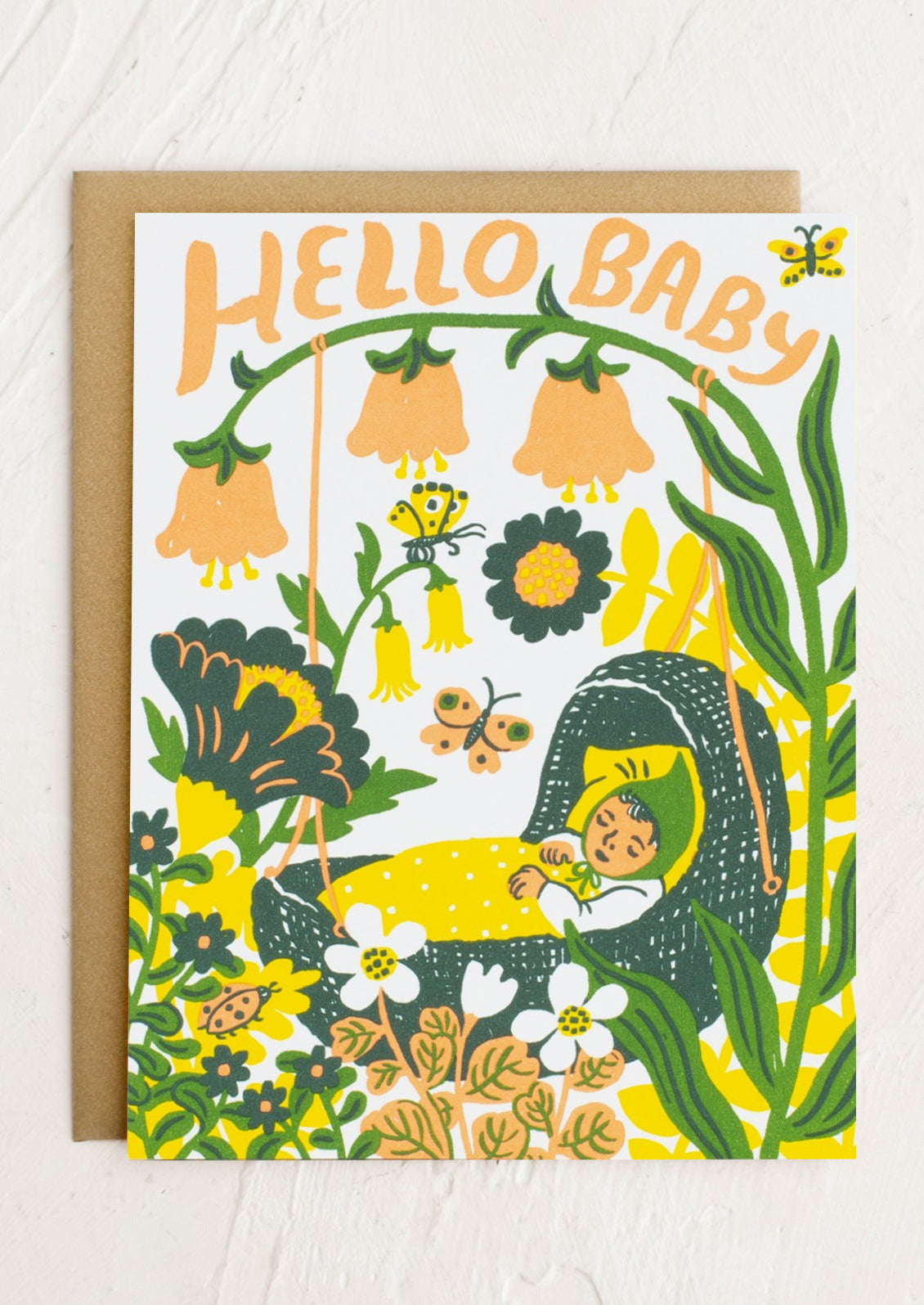 Magical Baby in Bassinet Card