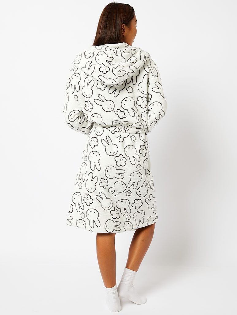 Miffy x Skinnydip Dressing Gown in White