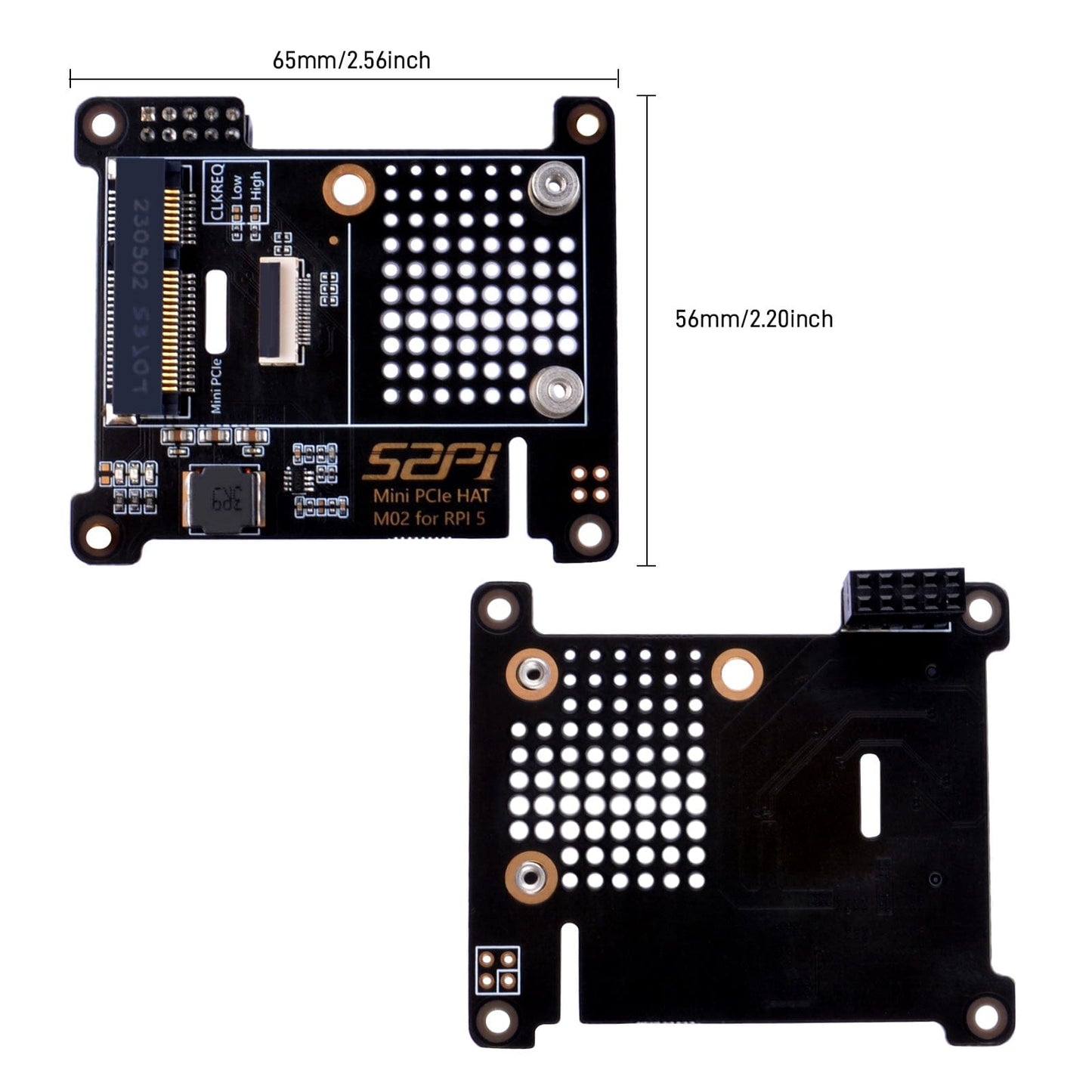 Mini PCIe HAT for Raspberry Pi 5 (M02)