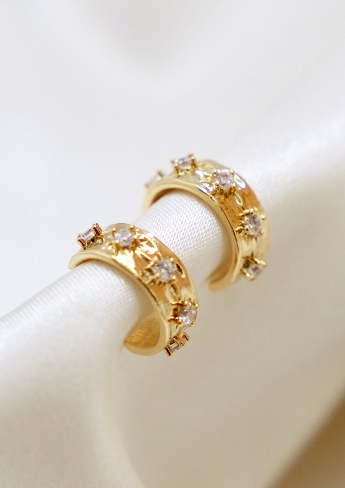 Starburst Mini Hoop Earrings