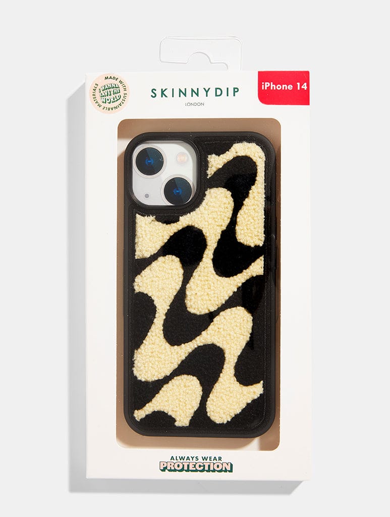 Monochrome Wave Tufted iPhone Case