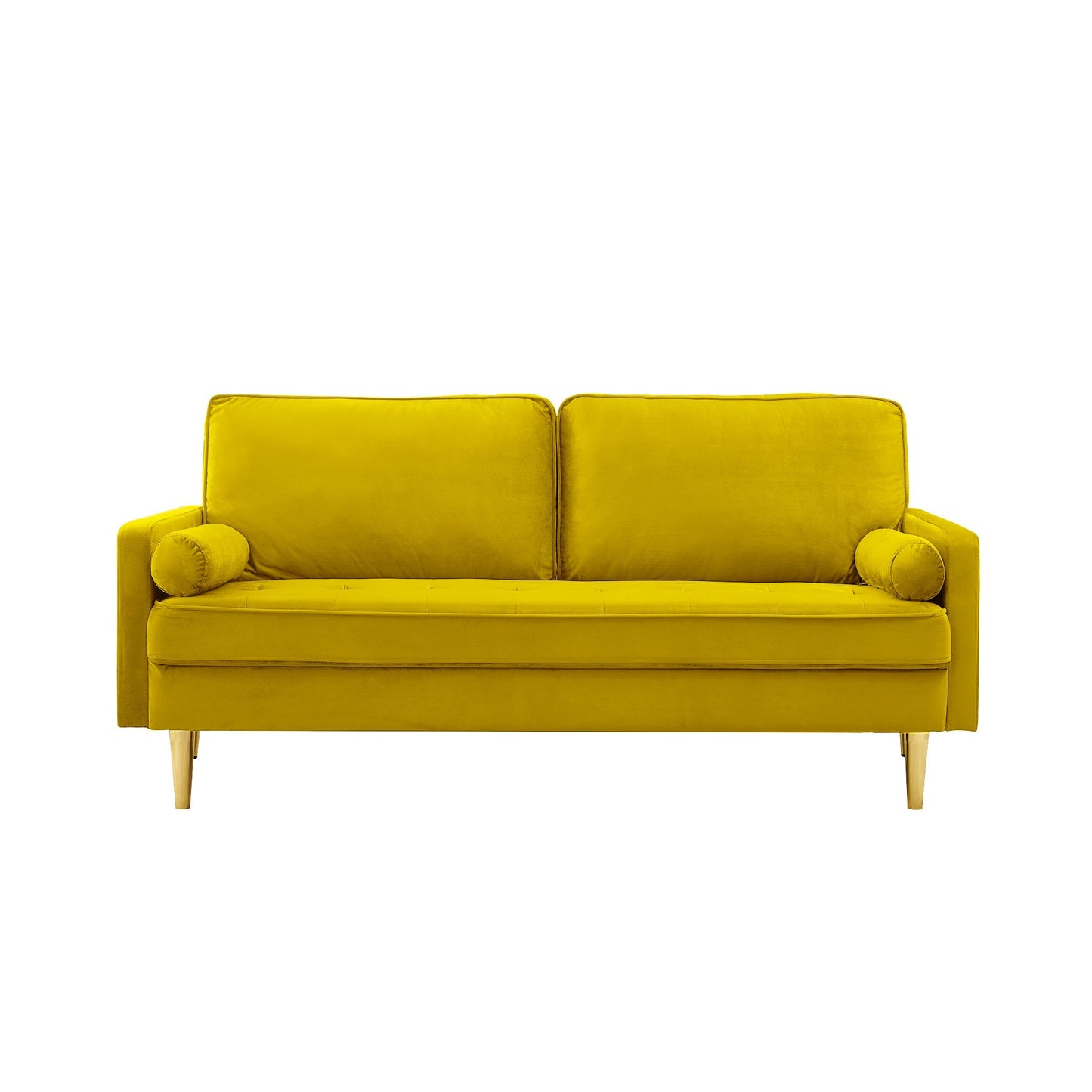 Nestle Velvet Loveseat with Button Tufted Seating