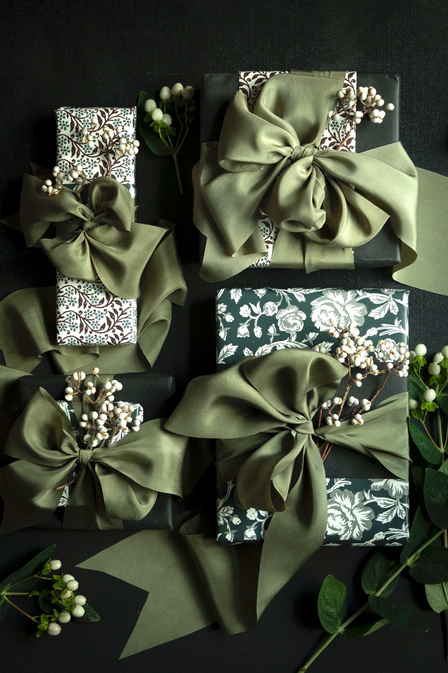 Olive Silk Ribbon