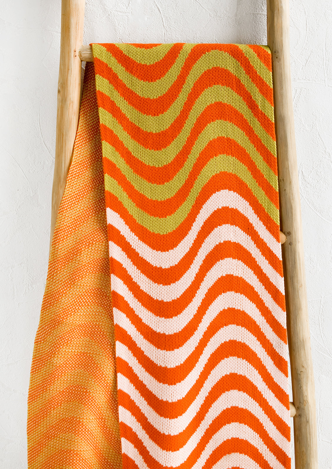 Optical Wave Knit Scarf