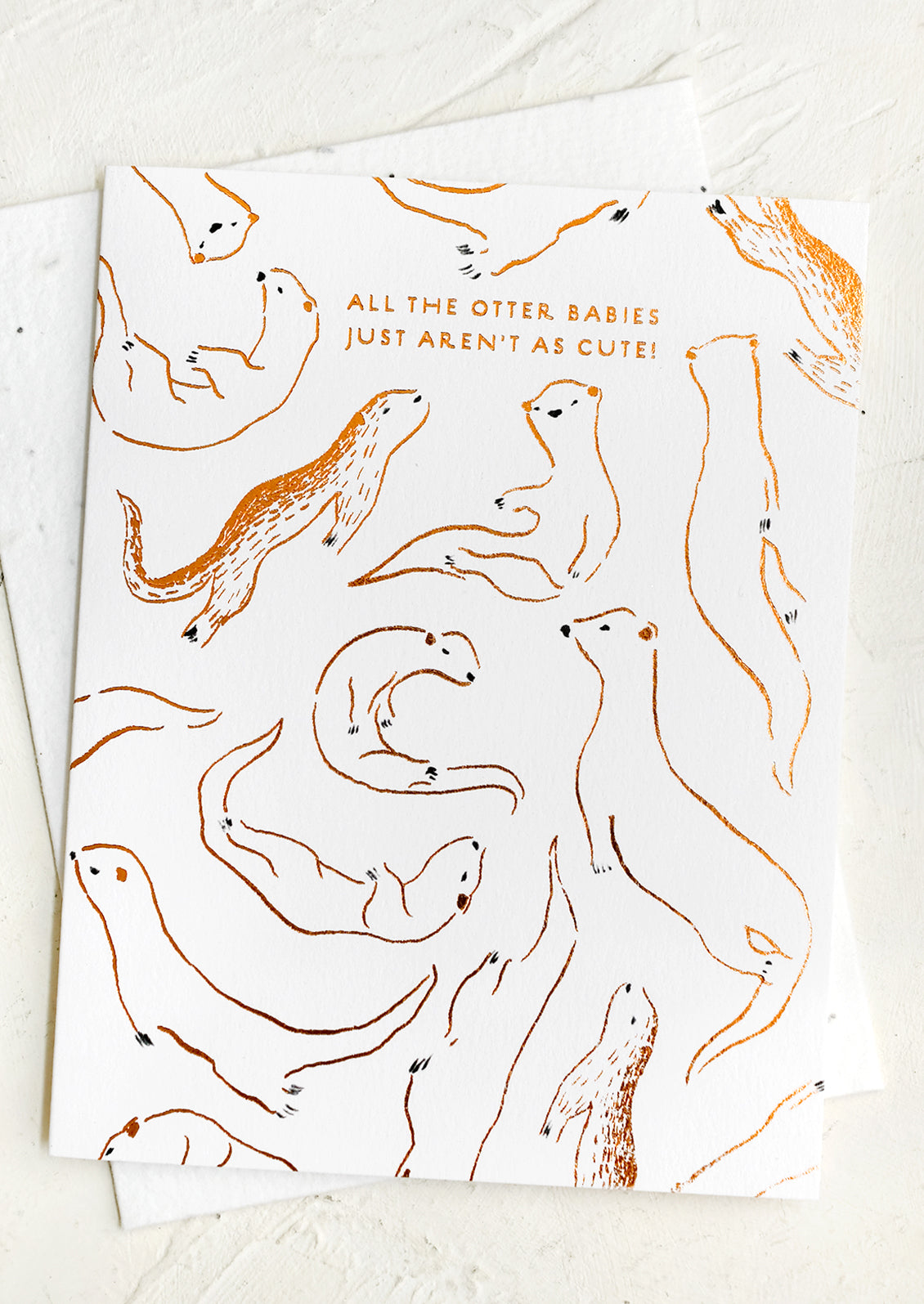 All The Otter Babies Card