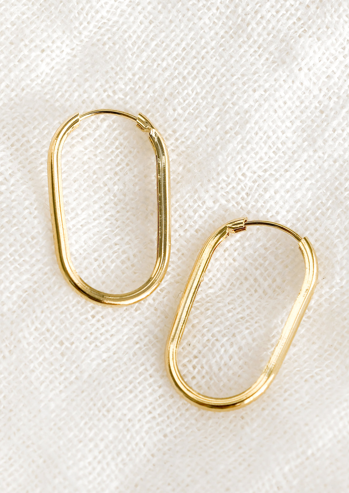 Oval Hoop Earrings
