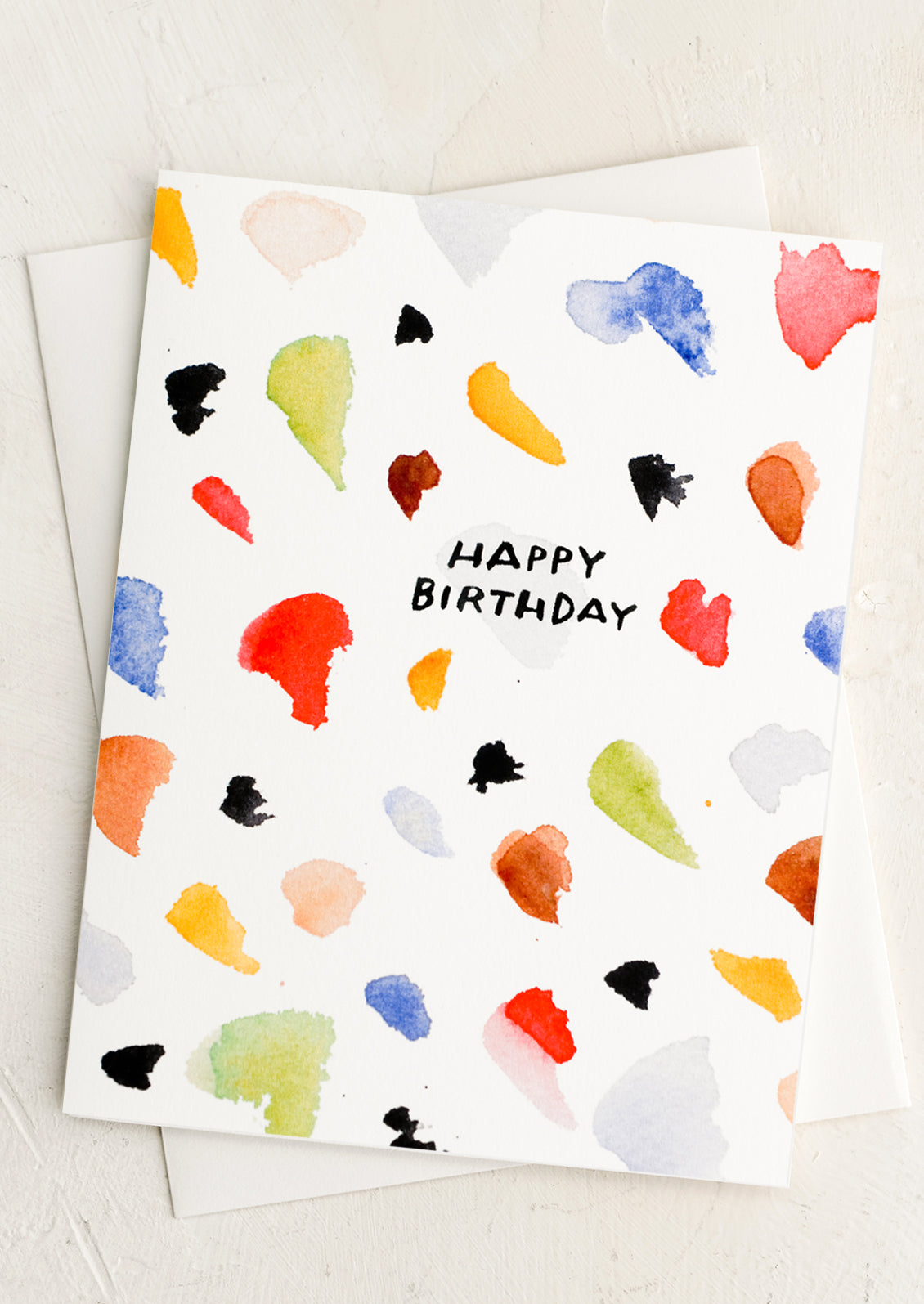 Brushstrokes Birthday Card