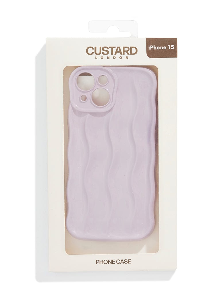 Pale Pink Wave Bubble iPhone Case
