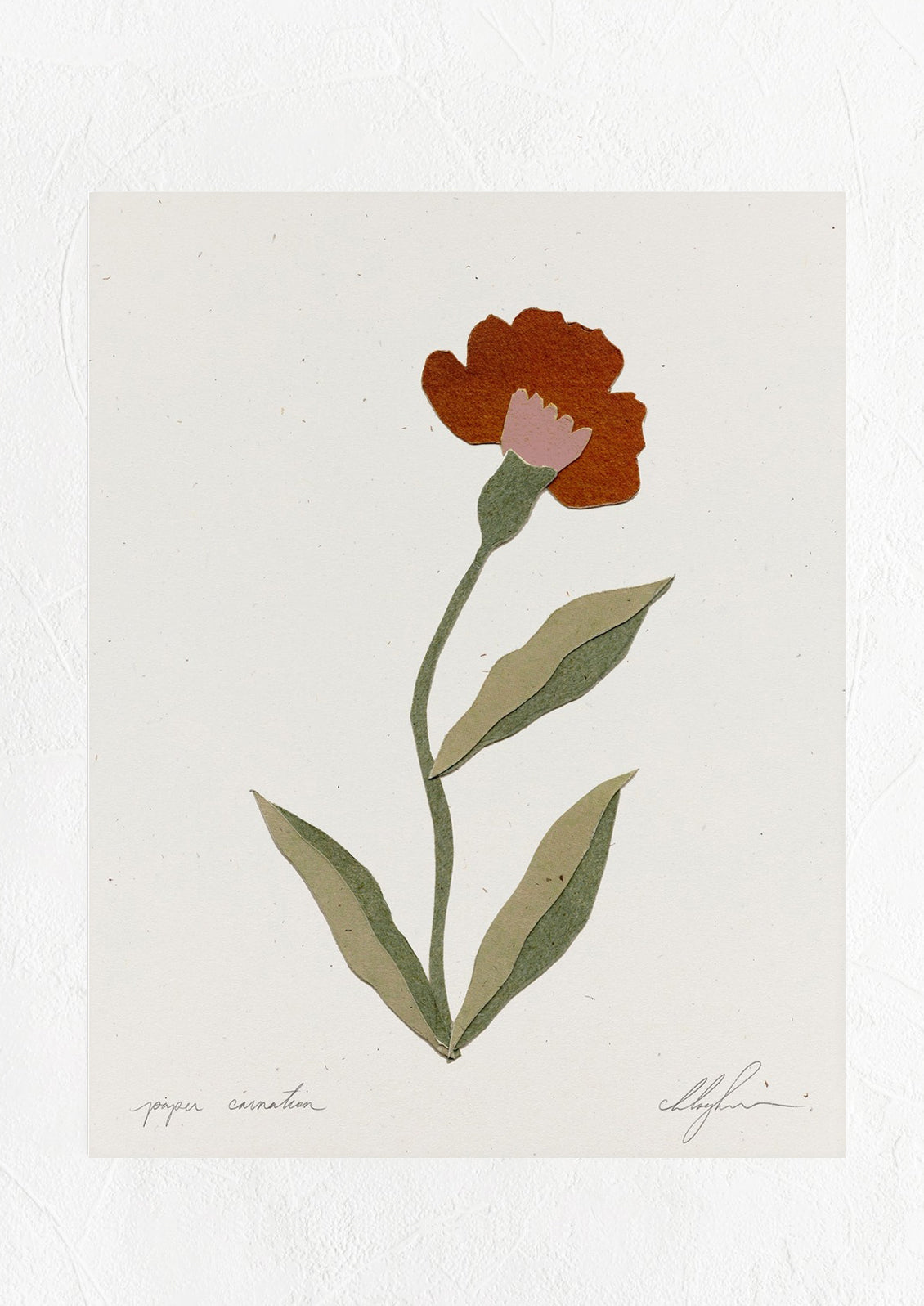 Paper Carnation Print