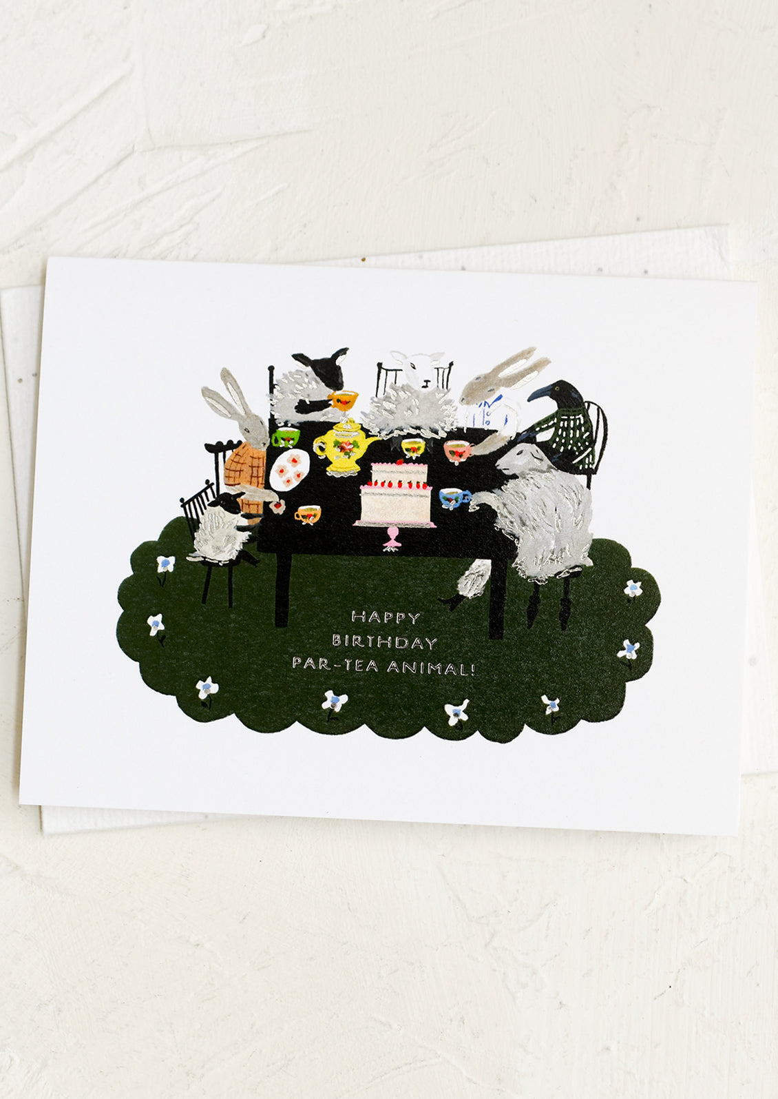 Animal Tea Party Birthday Card
