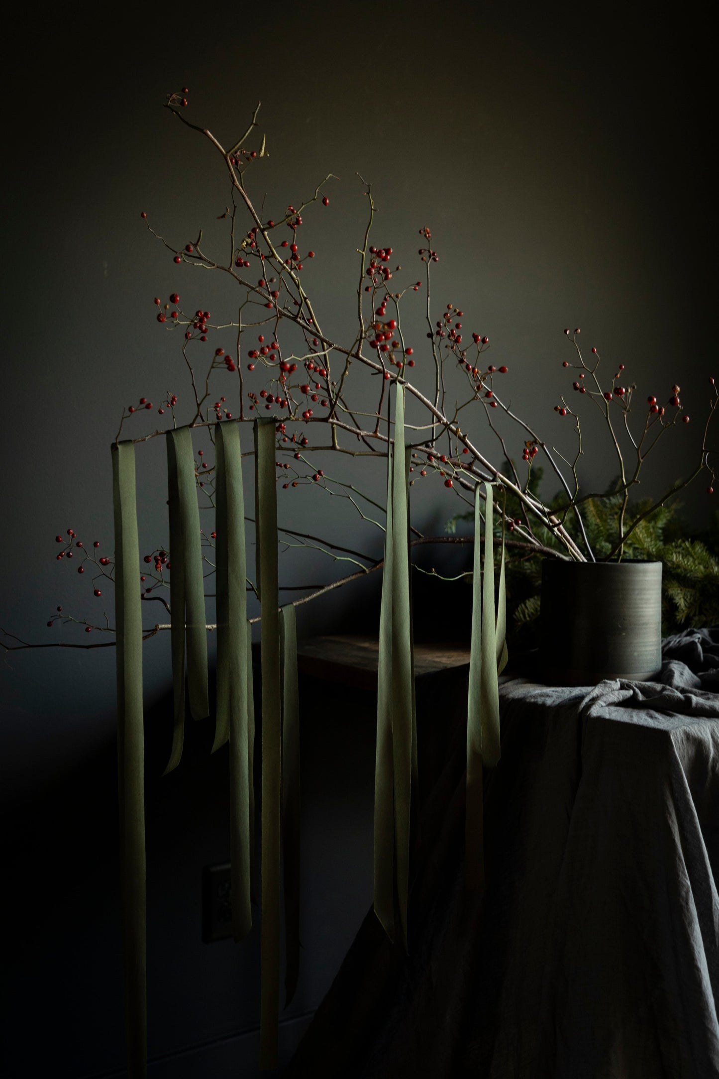 Peacock Green- LIMITED EDITION Silk Ribbon