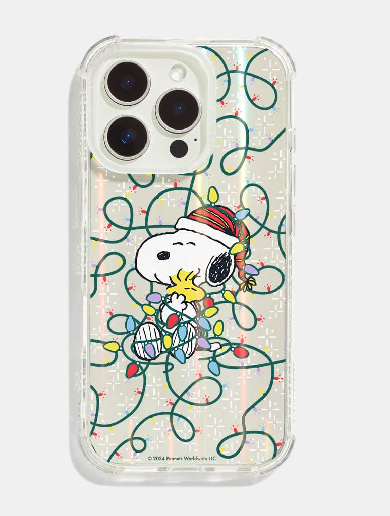 Peanuts x Skinnydip Snoopy Christmas Lights Shock iPhone Case