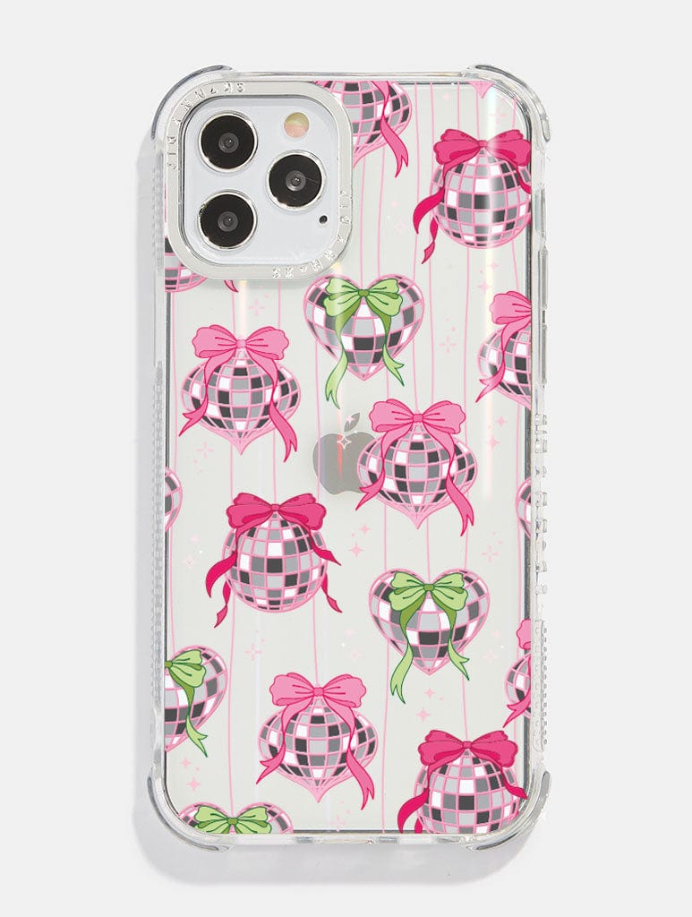 Pink & Green Disco Baubles Shock iPhone Case