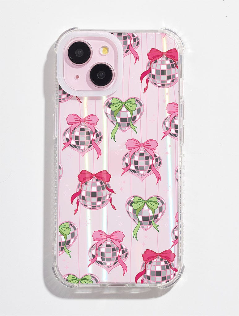 Pink & Green Disco Baubles Shock iPhone Case