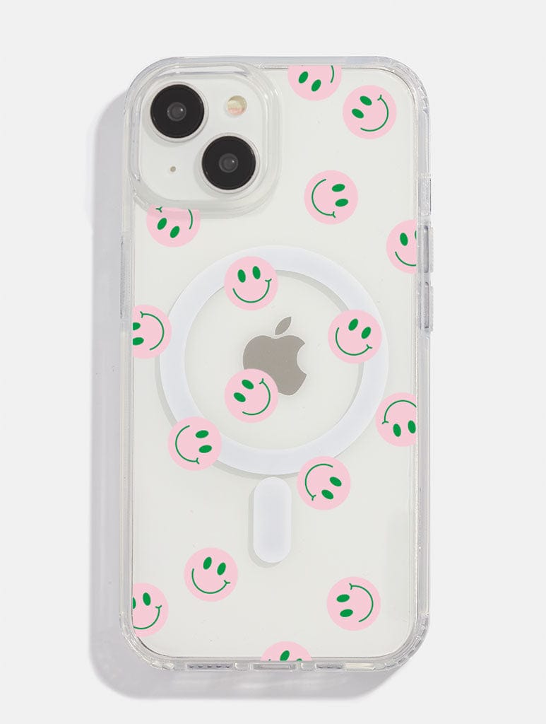 Pink & Green Smile MagSafe iPhone Case
