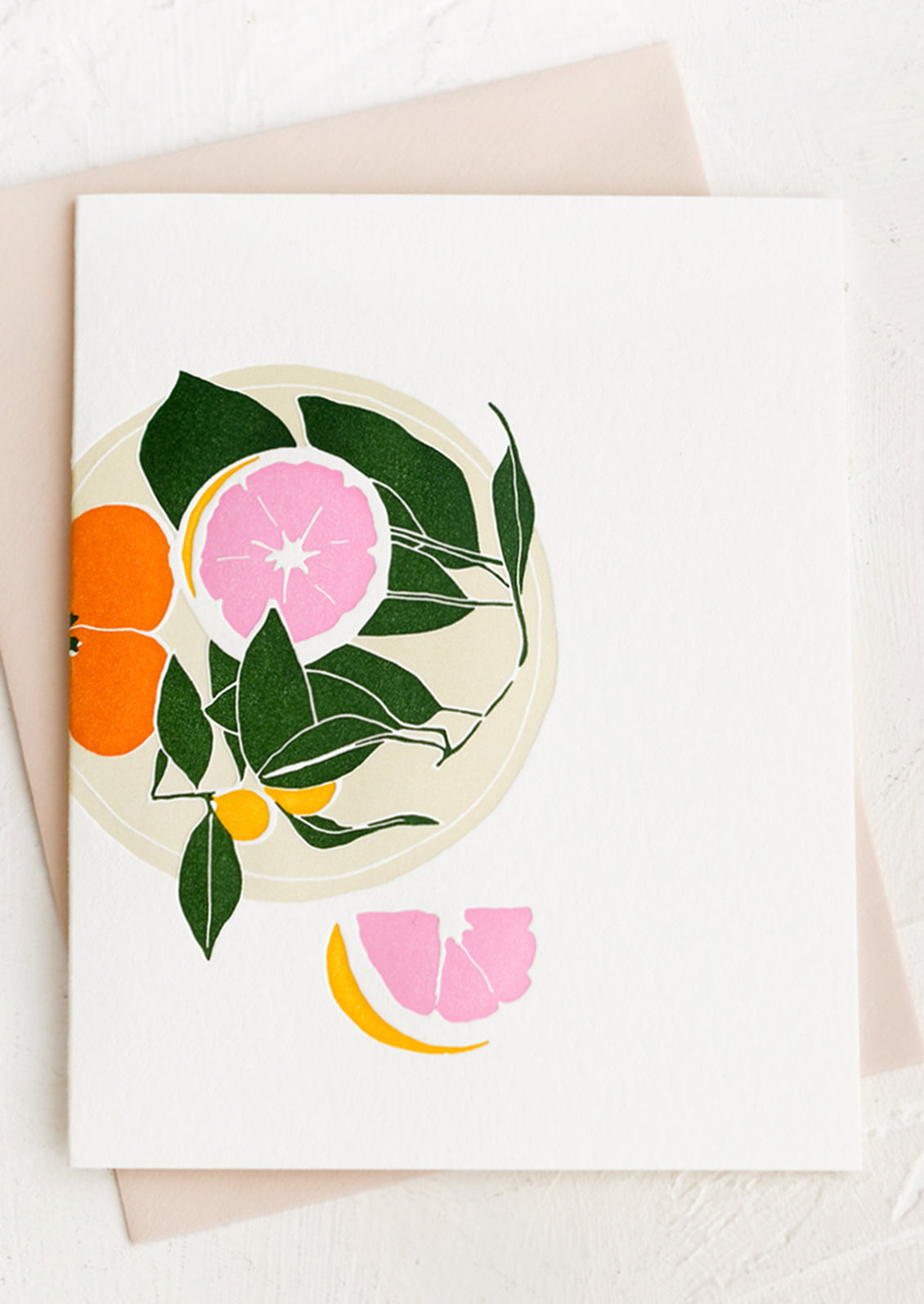 Plate of Citrus Blank Card