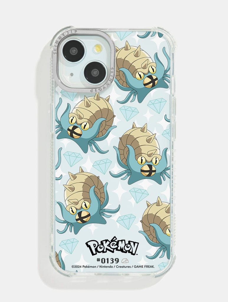 Pokemon #0139 Omastar Shock iPhone Case
