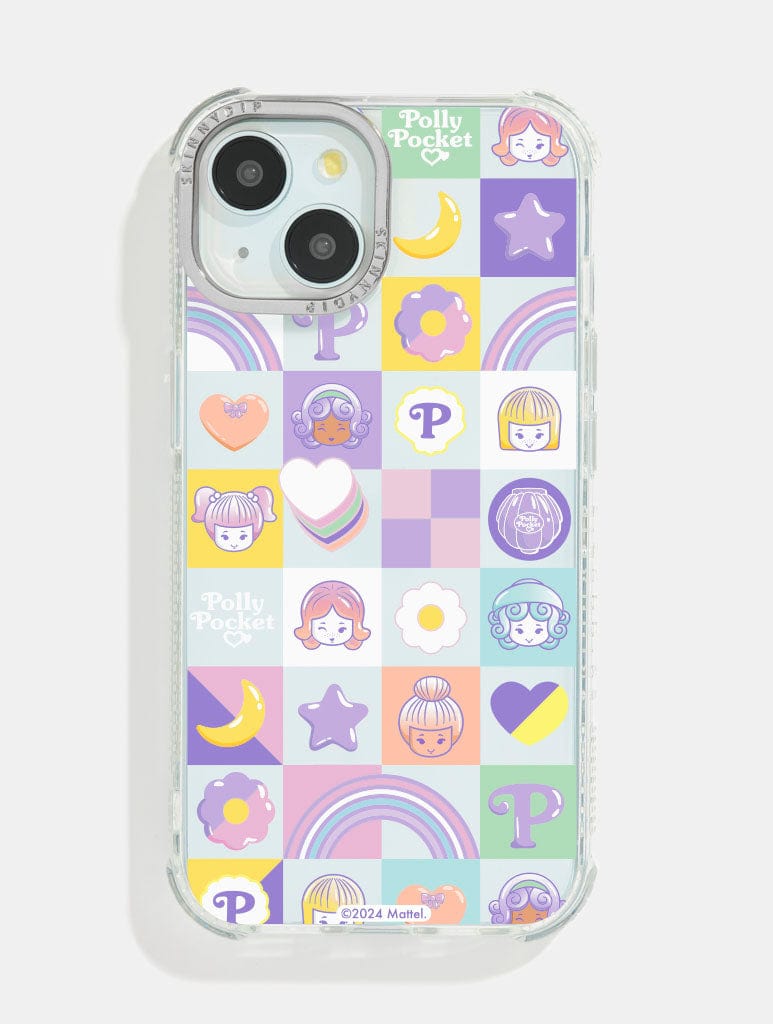 Polly Pocket x Skinnydip Checkerboard Shock iPhone Case