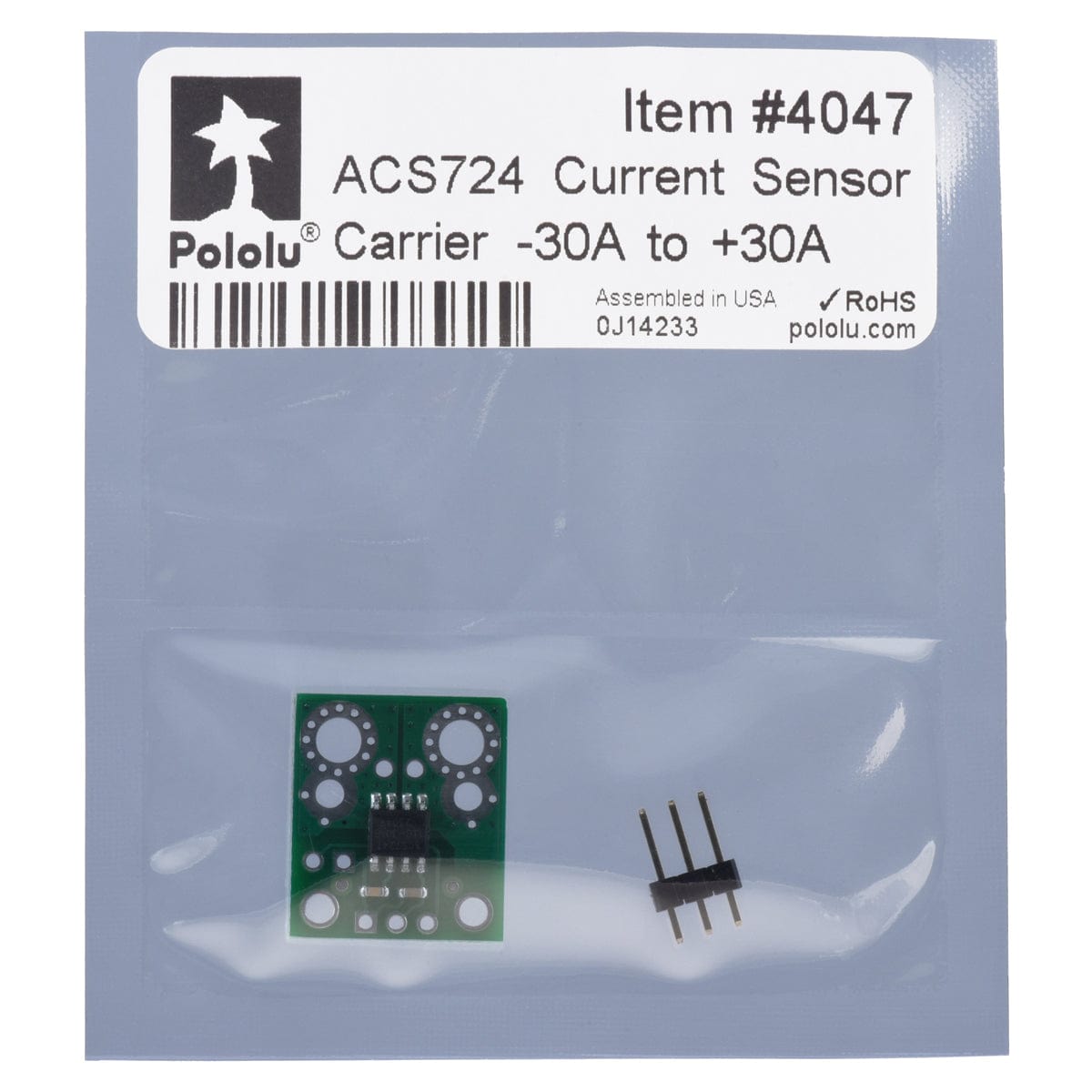 Pololu ACS724 Current Sensor Carrier -30A to +30A
