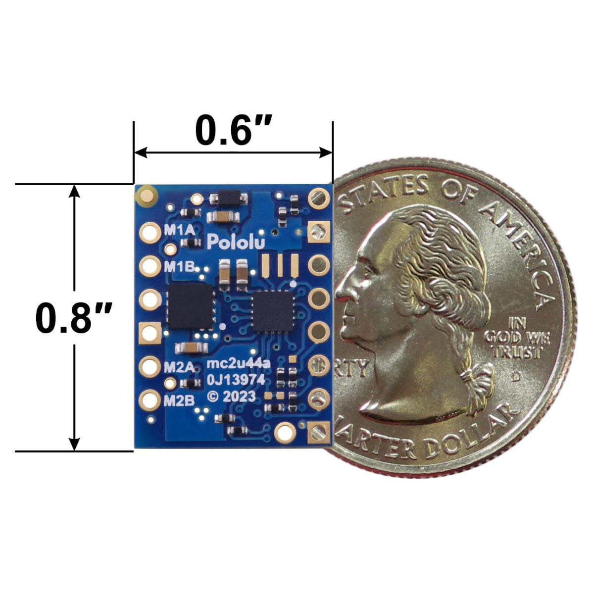 Pololu Motoron M2T550 Dual I²C Motor Controller