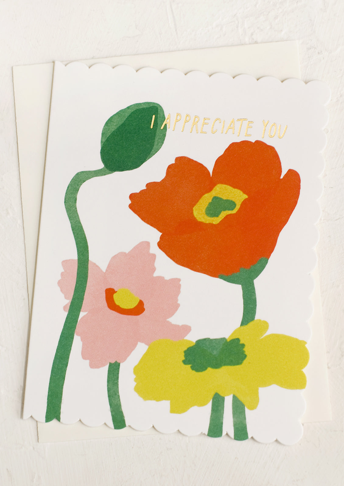 Poppies I Appreciate You Card