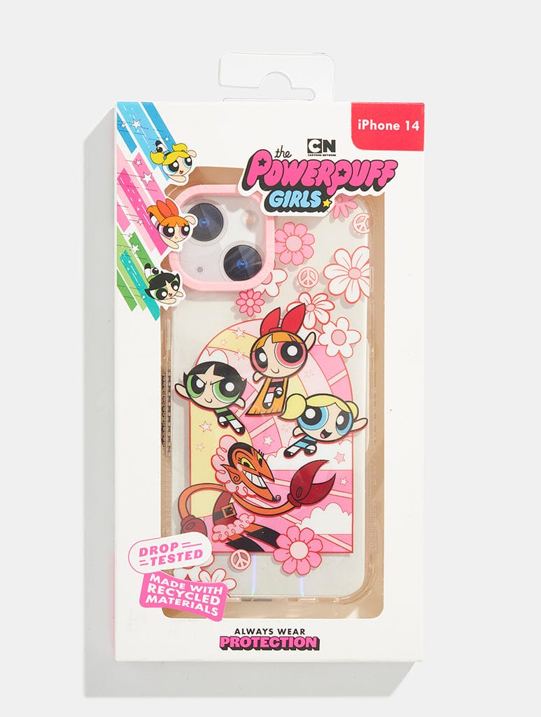 Powerpuff Girls Pink Floral Shock iPhone Case