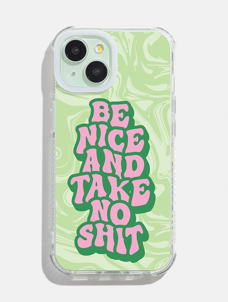 Printed Weird x Skinnydip Be Nice Shock iPhone Case