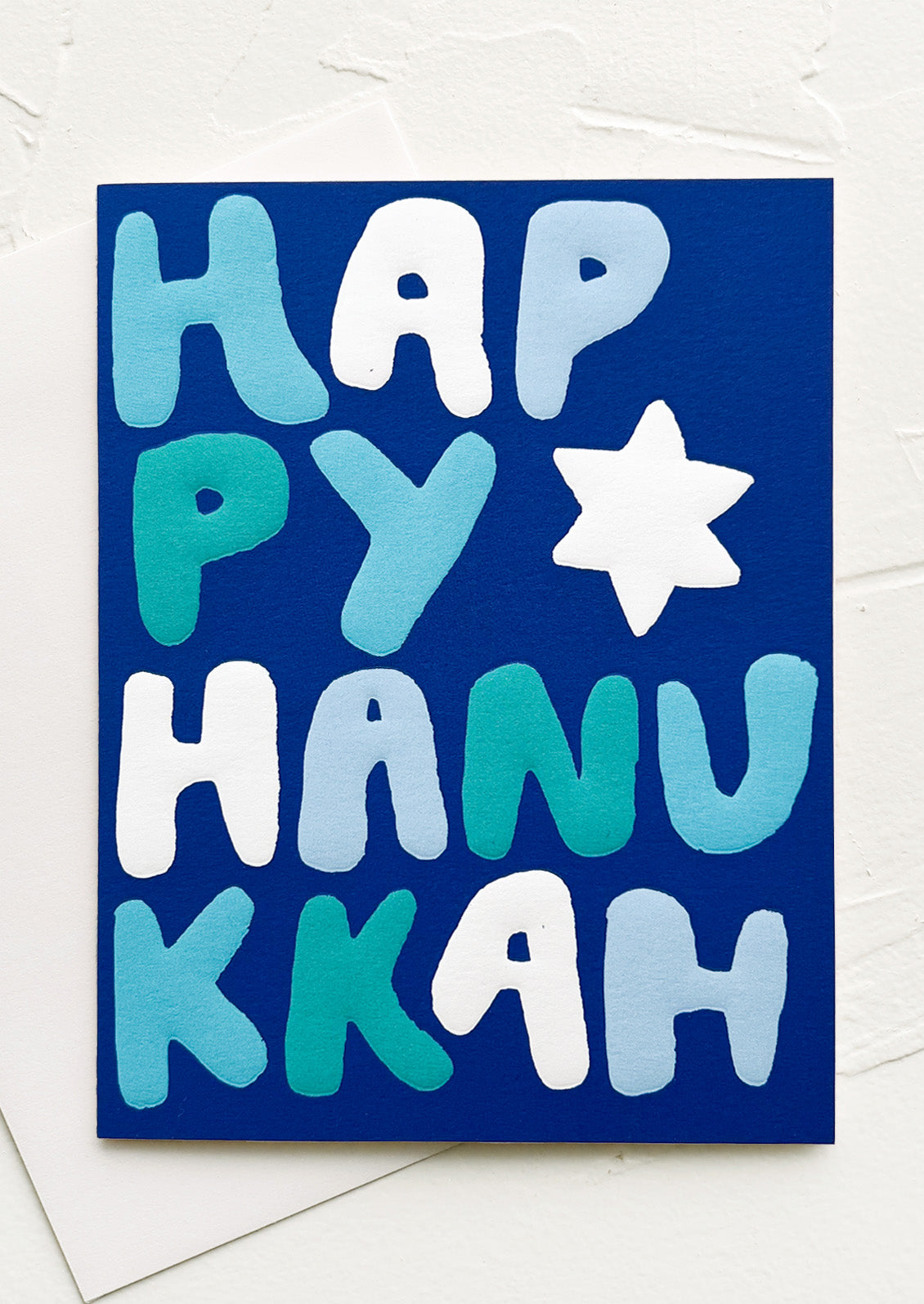 Puffy Letters Hanukkah Card