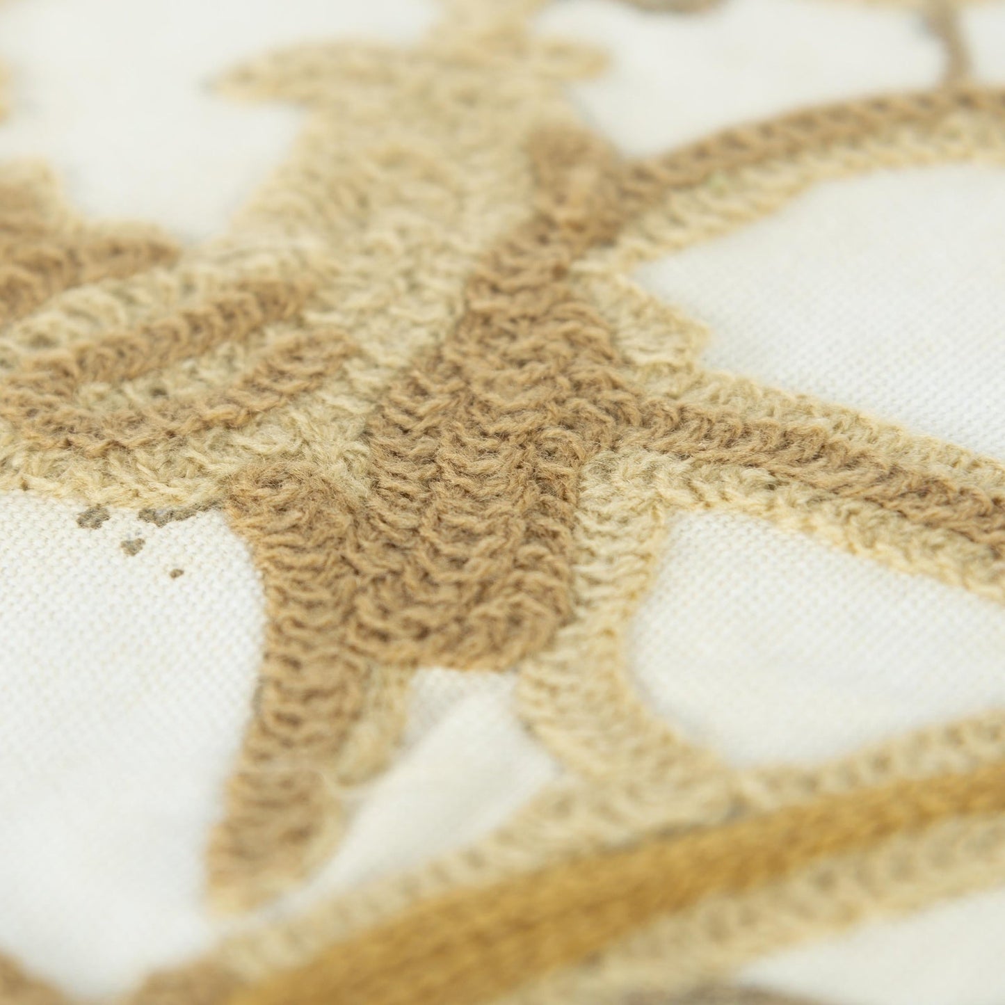 Embroidered Pumpkins Square Pillow