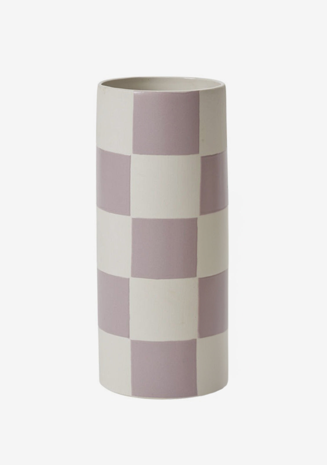Checkered Ceramic Vase