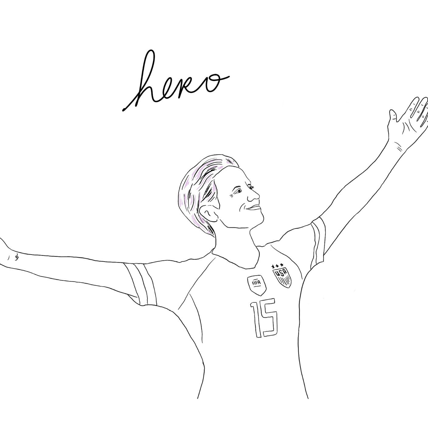 Megan Rapinoe Is A Hero Unisex Tee
