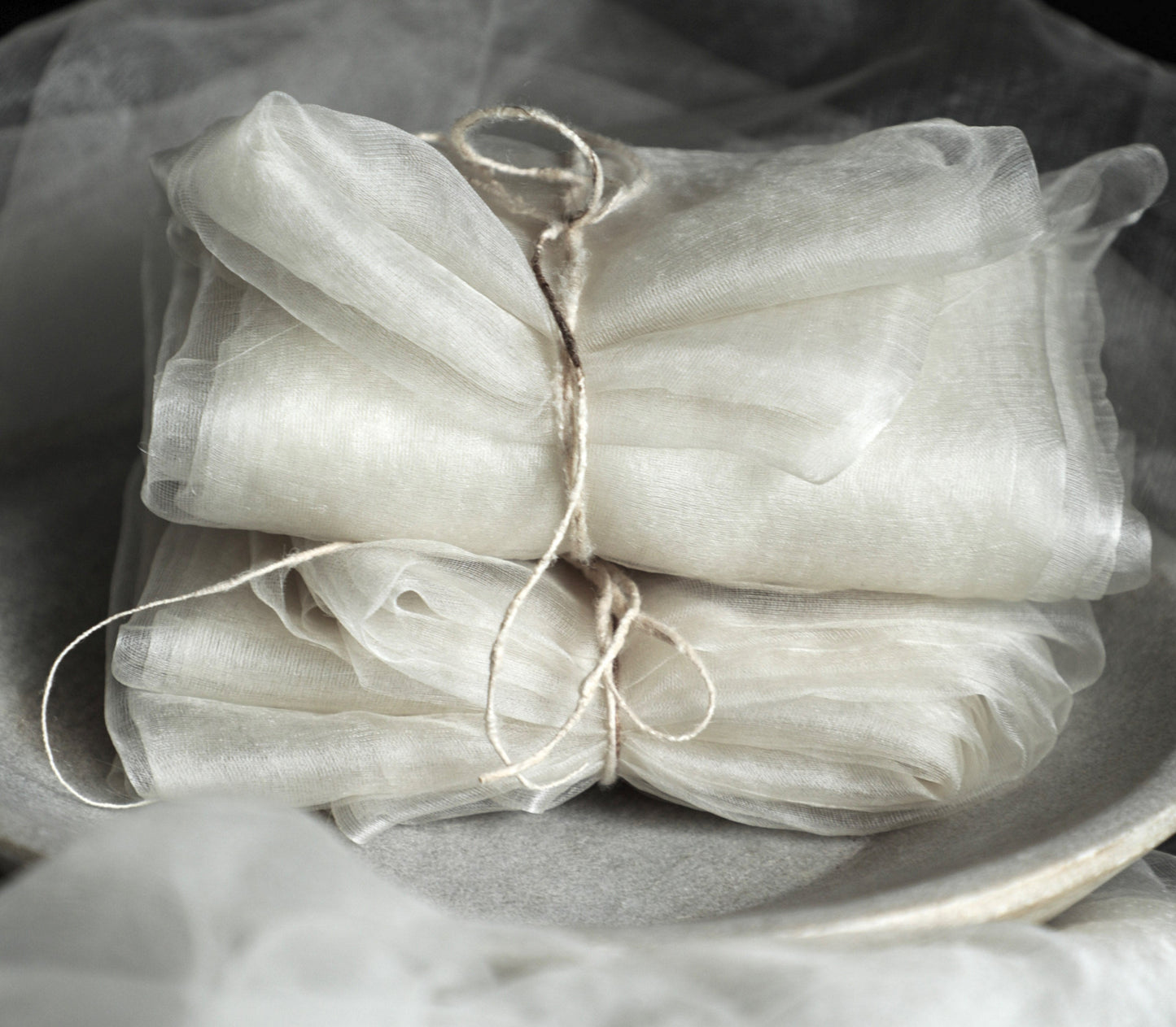 Natural White Peace Silk {Organza Silk Fabric}