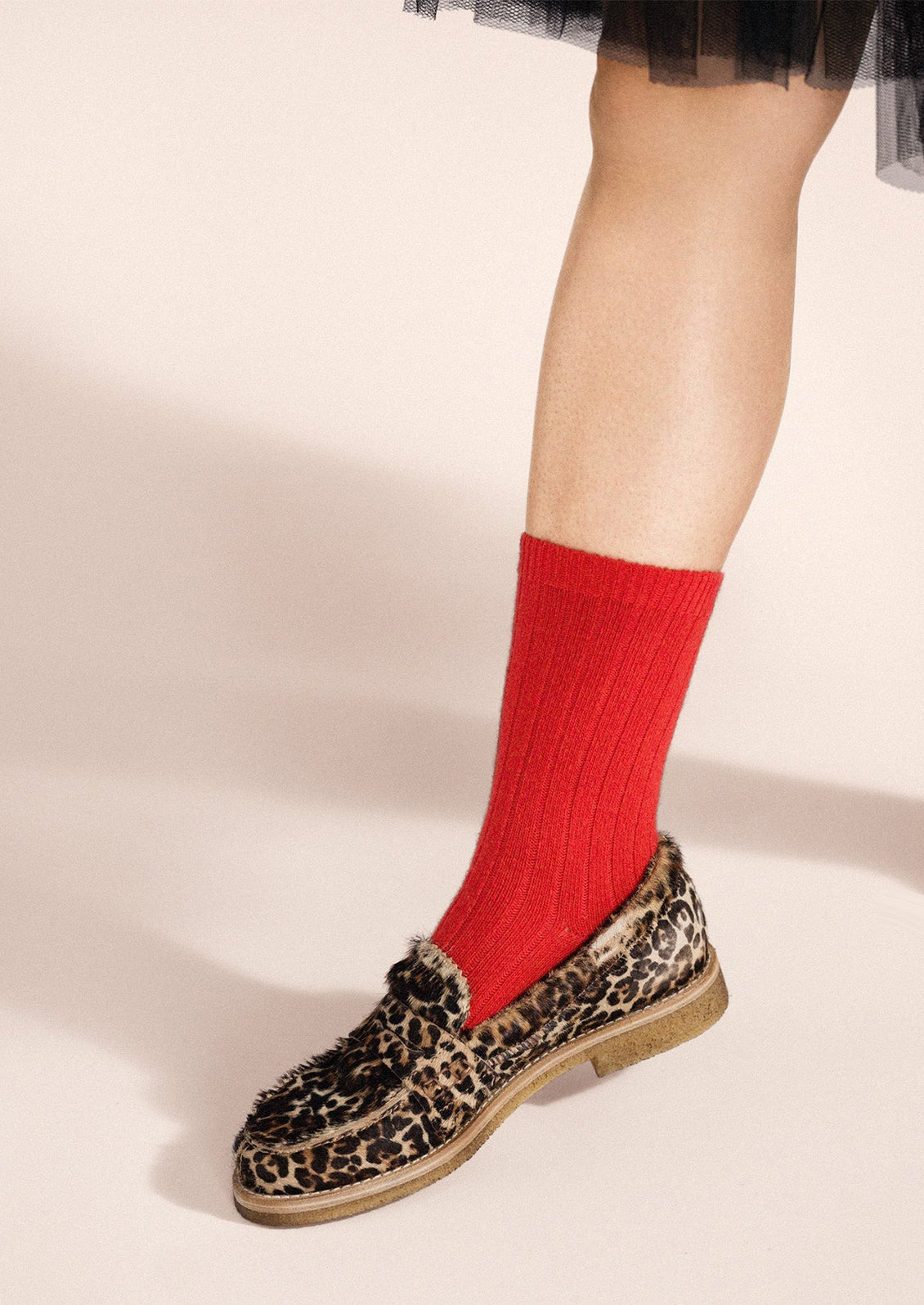 Cashmere Rib Socks