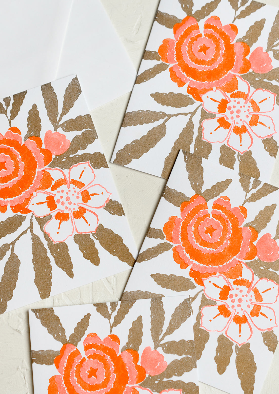 Risograph Floral Card Set