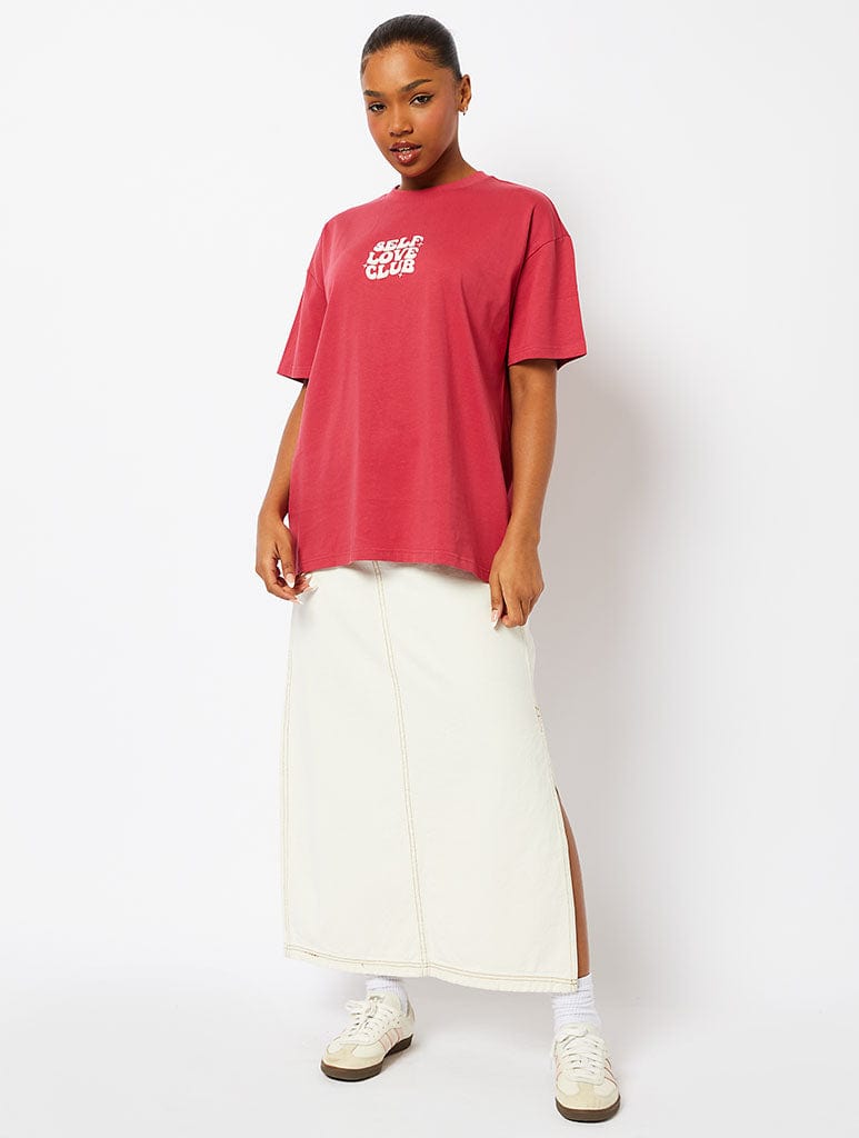 Self Love Club T-Shirt in Pink